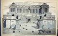 Old Competition Monument Victor Emanuel Rome Sacconi Building 1884 Ar Victorian