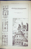 Old Building 1884 Architecture Plan New Premises Uxbridge Notting Hil Victorian