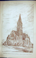 Old Presbyterian Church England Hartlepool Banks Building 1884 Archit Victorian