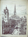Old Builder 1884 Cheapside Paul'S Clochier Pardon Chruch Michael Blad 19th