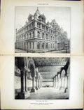 Old Builder 1884 Leeds Municipal Offices Reading Room Library CorsonVictorian