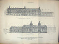 Old Print Builder 1884 Design War Admiralty Offices Architecture Jackson 19th