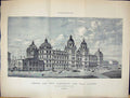Old Builder 1884 Design Admiralty War Offices Buildings Maxwell TukeVictorian