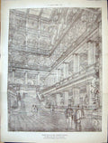 Old Builder 1884 Design Admiralty War Offices Aston Webb Ingress Bell 19th
