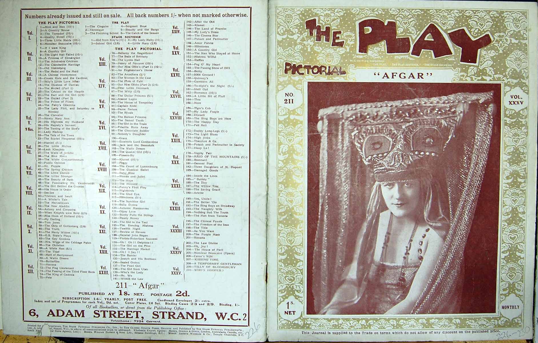 Old Play Pictorial Theatre Afgar Delysia Burke Lane Coucourli Humphri