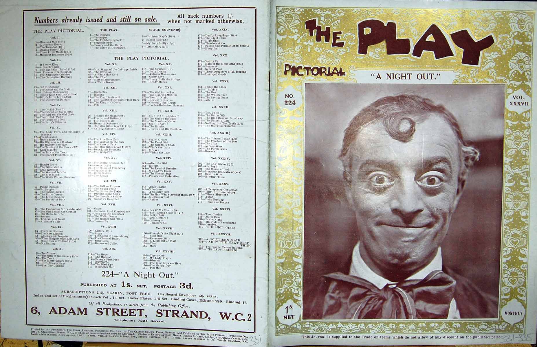 Old Play Pictorial Theatre Night Out Pinglet Henson Audrie David Burn