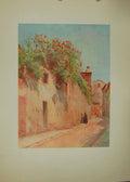 Original Old Antique Print Via Delle Sperandie Siena Italy 1913 Walter Tyndale