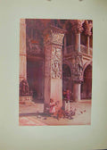 Original Old Antique Print Piazzetta Venice Italy 1913 Walter Tyndale Colour