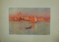 Original Old Antique Print Salute Giudecca Italy 1913 Walter Tyndale Colour
