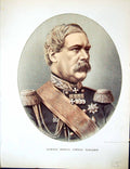 Antique Old Print Cassell Petter Galpin C1880 General Francis Edward Todleben