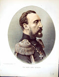 Antique Old Print Cassell Petter Galpin C1880 Portrait Grand Duke Nicholas 19th
