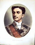 Antique Old Print Cassell Petter Galpin C1880 Portrait Alfonso Xii King Spain