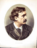Original Old Antique Print Cassell Petter Galpin C1880 Portrait Gustave Dore