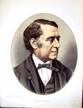 Antique Print Cassell Petter Galpin C1880 Portrait Jean Joseph Louis Blanc 19th