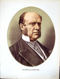 Antique Old Print Cassell Petter Galpin C1880 Sir Hercules George Robinson 19th