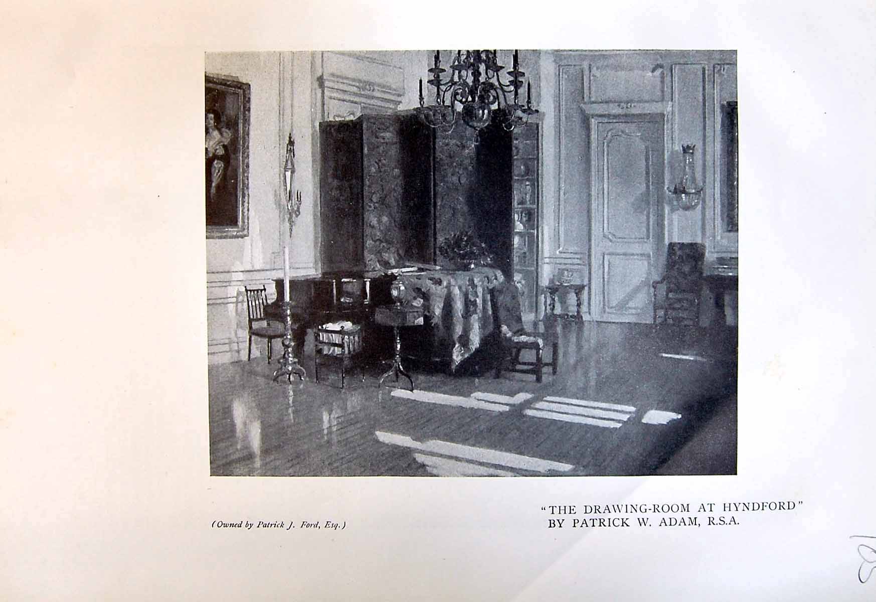 Old 1913 Drawing Room Hyndford Patrick Adam Cummings Lord Maclaren Ho 20th