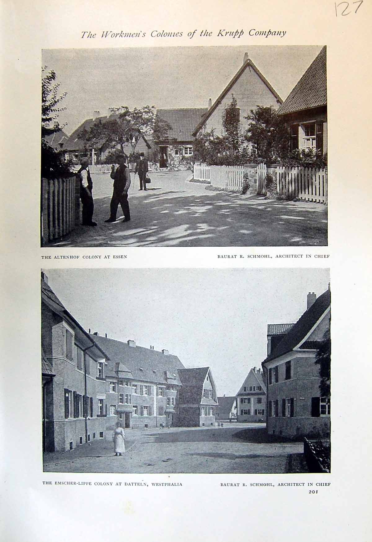 Old Altenh Colony Essen Schmohl Emscher-Lippe Datteln Westphalia 1913 20th
