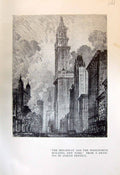 Old Broadway Woolworth Building New York Pennell 1913 Metamorphosis D 20th