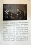 Antique Old Print Convalescent Leopo Romanach 1913 Gorge Arashiyama Shunkyo