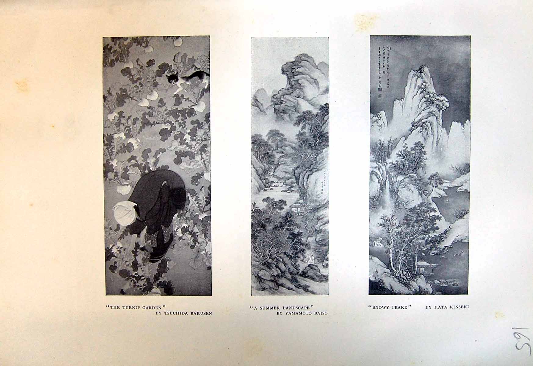 Old Turnip Garden Bakusen Landscape Baiso Kinseki 1913 Prince Shotoku 20th