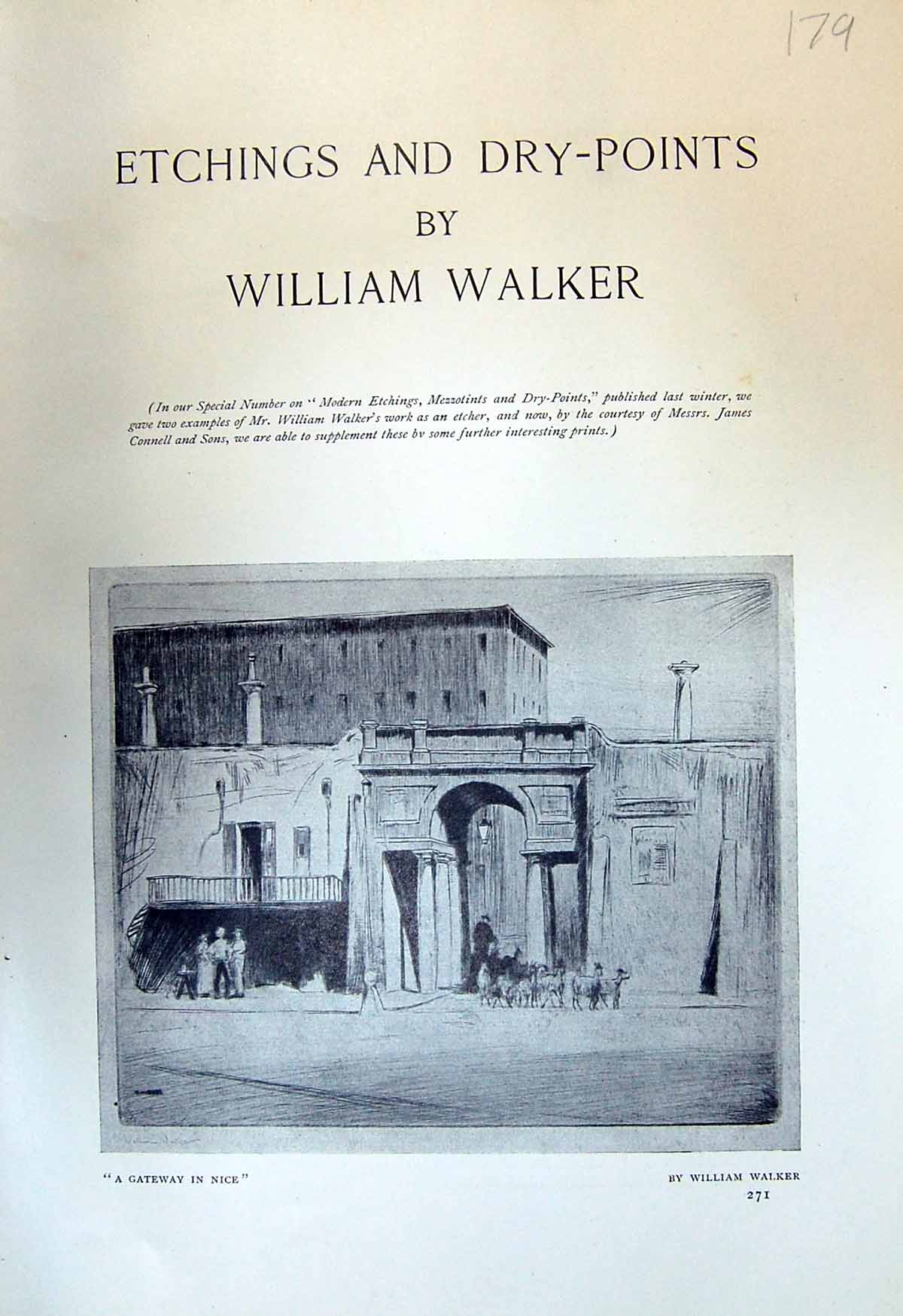 Old Gateway Nice William Walker 1913 Middelburg Holland Architecture 20th
