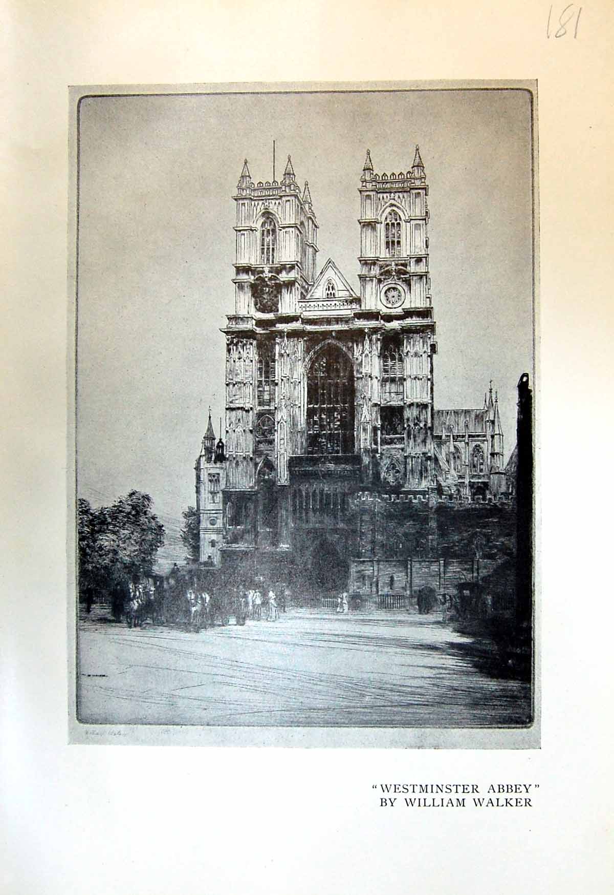 Old Westminster Abbey William Walker 1913 Building Genoa Architecture 20th