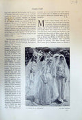 Old Print 1913 Retour Procession Leon Frederic Girl Chioggia Mose Bianchi 20th
