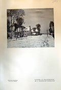 Antique Old Print Winter Scene Helensburgh Hamilton Farm After Sundown 1913
