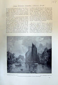 Antique Print Boats Whitelaw Hamilton Fort St. Andre Avignon Louis Orr 1913