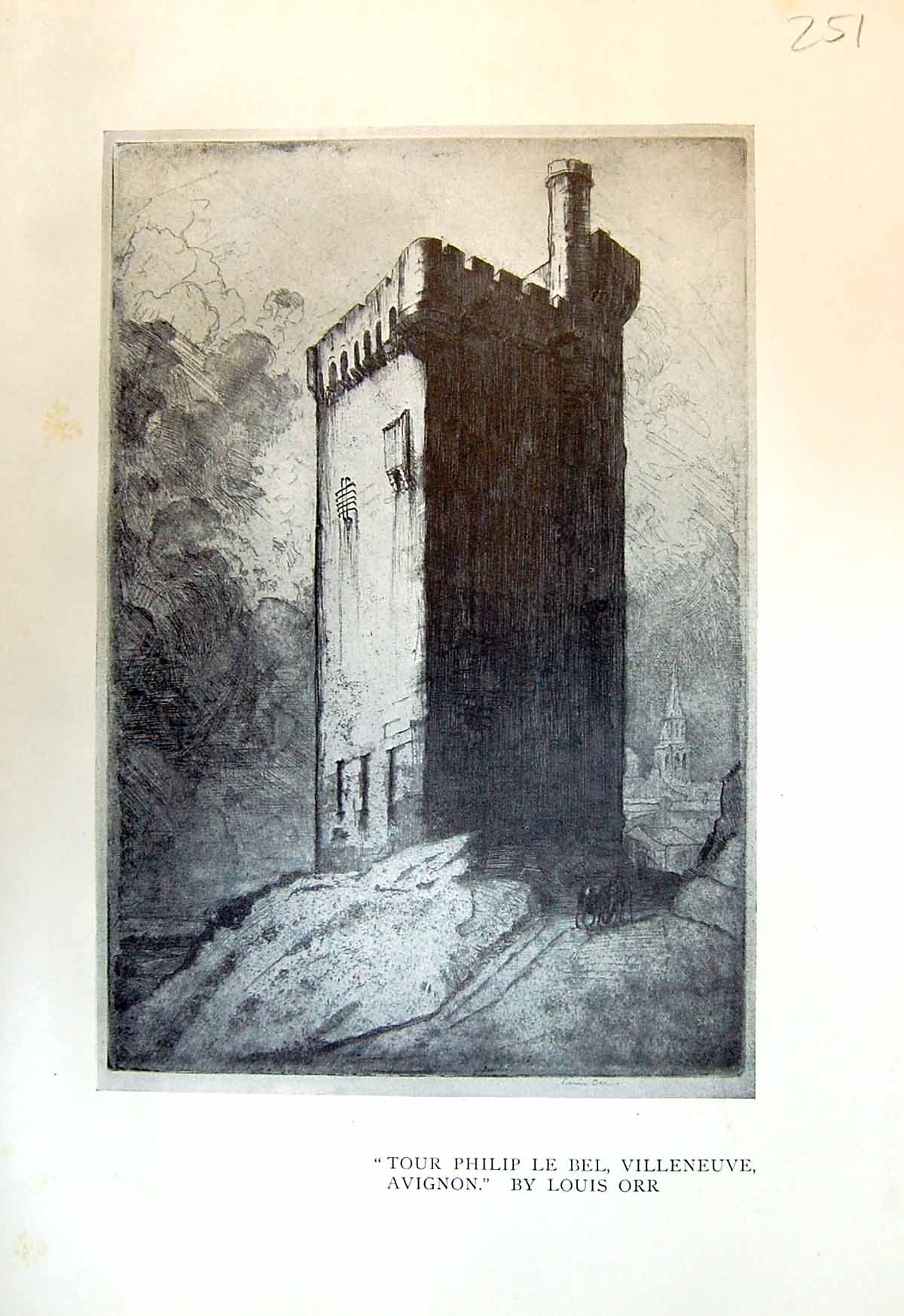 Old Tour Philip Bel Villeneuve Avignon Louis Orr Saint Severin Paris