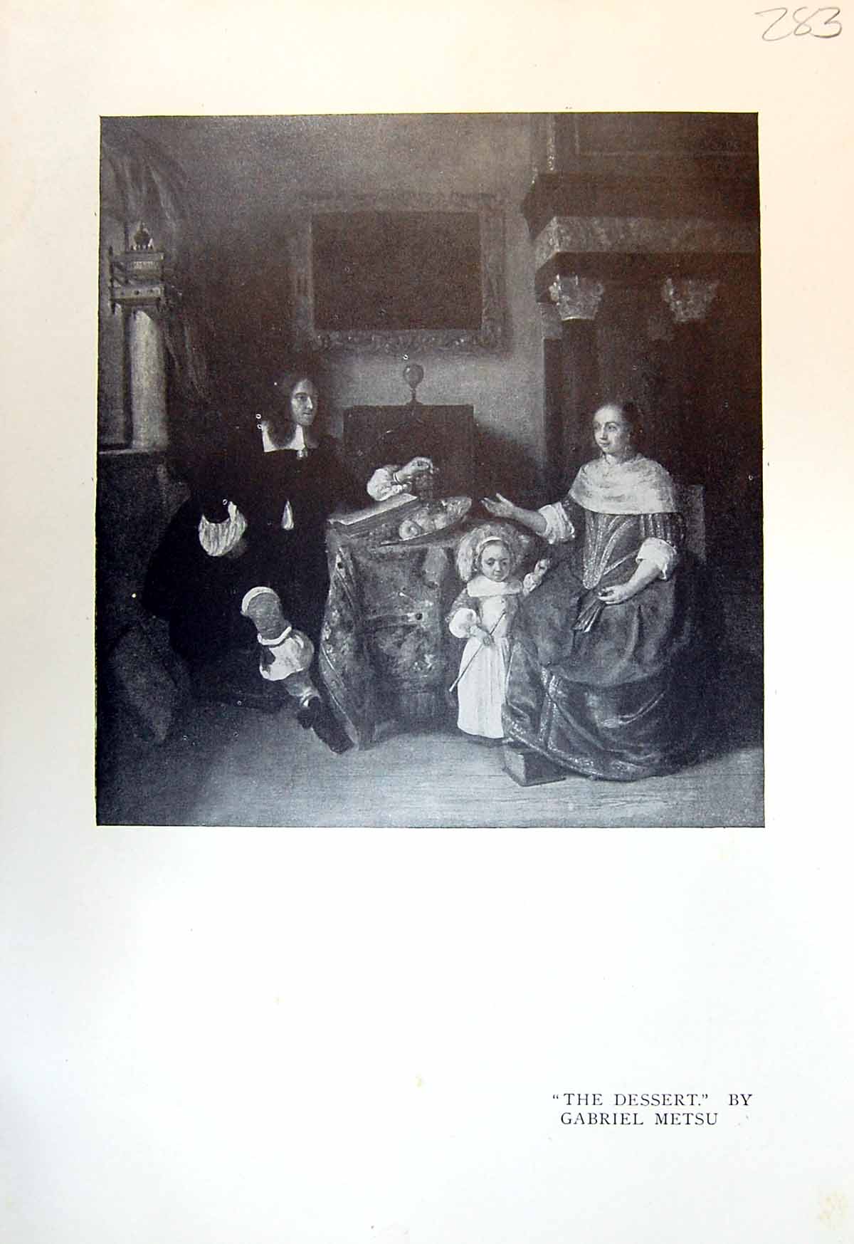 Antique Print Dessert Gabriel Metsu 1913 Landscape Countryside Albert Cuyp 20th