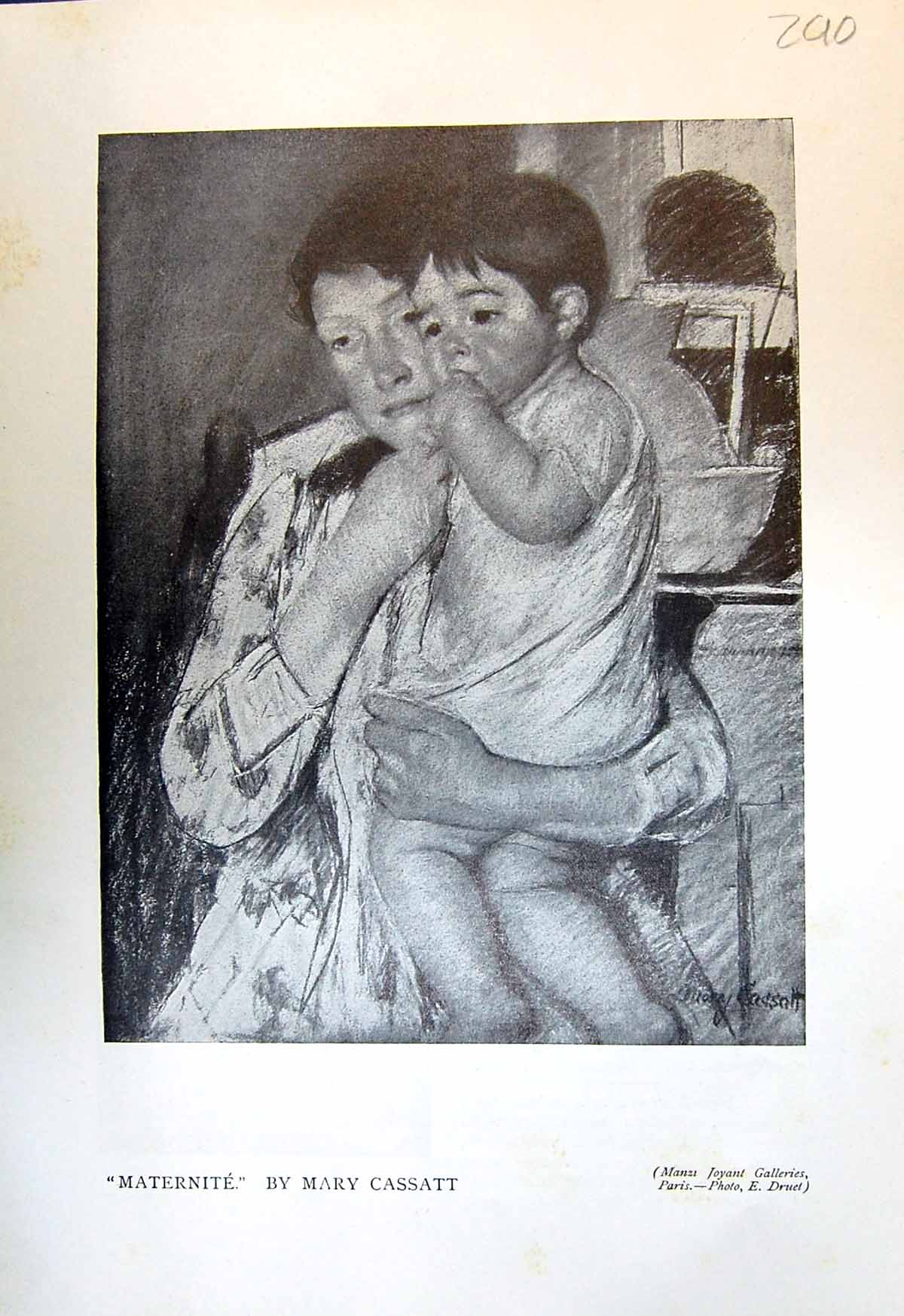 Old Mother Child Maternite Cassatt 1913 Bust Donna Maraini Model Monu 20th