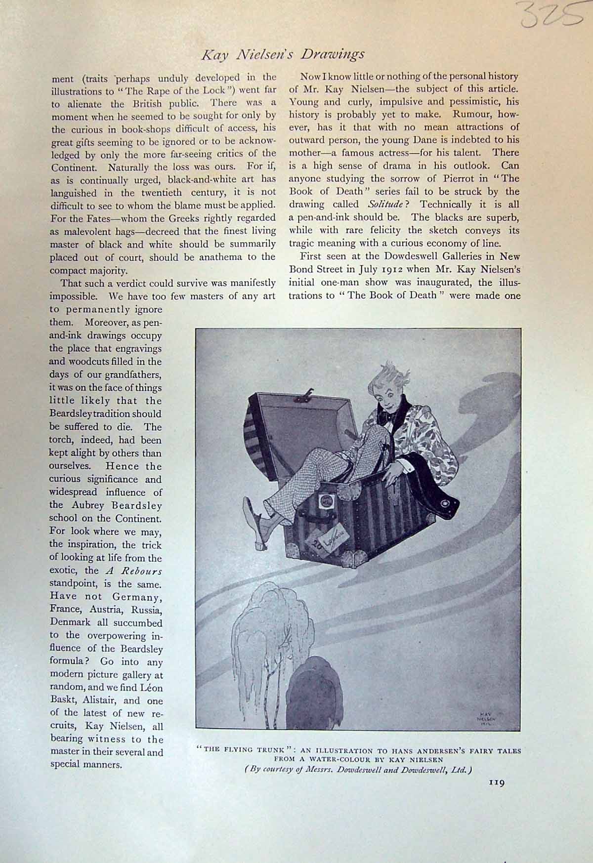 Old Flying Trunk Hans Andersen Fairy Tales Nielsen Solitude Clown 191 20th