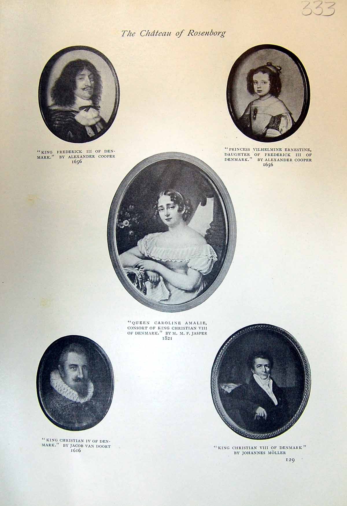 Old King Frederick Denmale Rosenborg Queen Caroline Christian Hornema