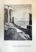 Old Print Temple Theseus Acropolis Pennell 1913 Windmill Sheep Mackenzie 20th