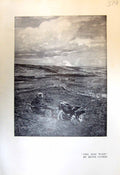 Antique Old Print Hay Wain Agriculture Beppe Ciardi Horse Menacing Sky 1913