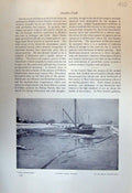 Old 1913 Boat Dusseldorf Hambuchen Landscape Homeward Kayser-Eichberg 20th