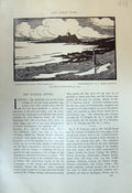 Old Bamborough Castle Northumberland Robinson Home Sea Yorkshire 1913 20th