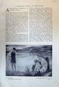 Antique Old Print Conversation Russell Flint Bathing Ladies Mock Europa 1913