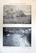 Original Old Antique Print Amalfi Capri Russel Flint Fountain Frascati 1913