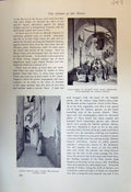 Antique Old Print Pagano Dining Room Tobacco Shop Capri Marina Grande 1913 20th