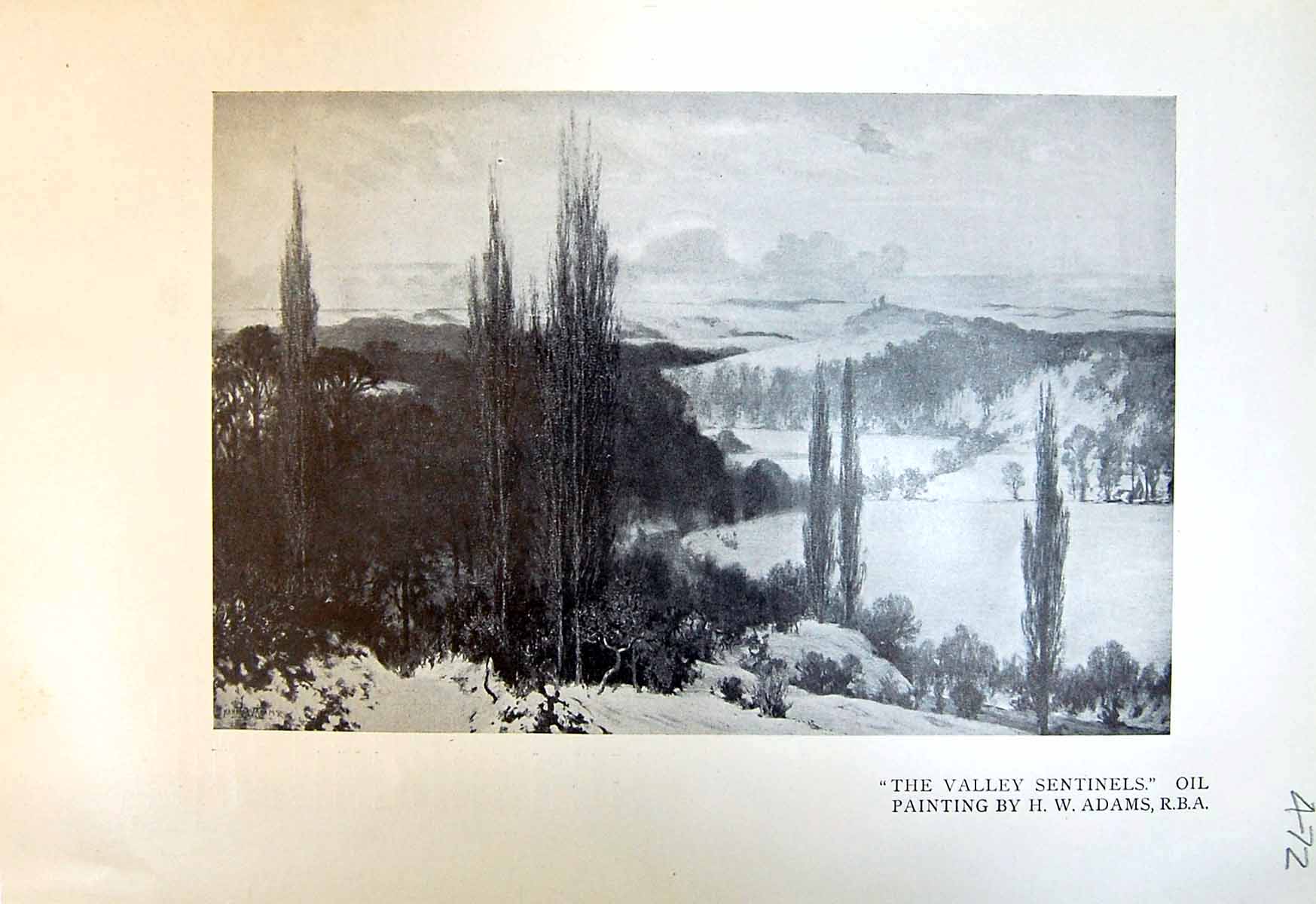 Antique Print Valley Sentinels Adams Tennyson Crossing Bar Islam Smith 1913