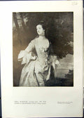 Antique Print Studio 1911 Mrs Bonfoy Reyns Mary Gainsborough Fischer Thomas