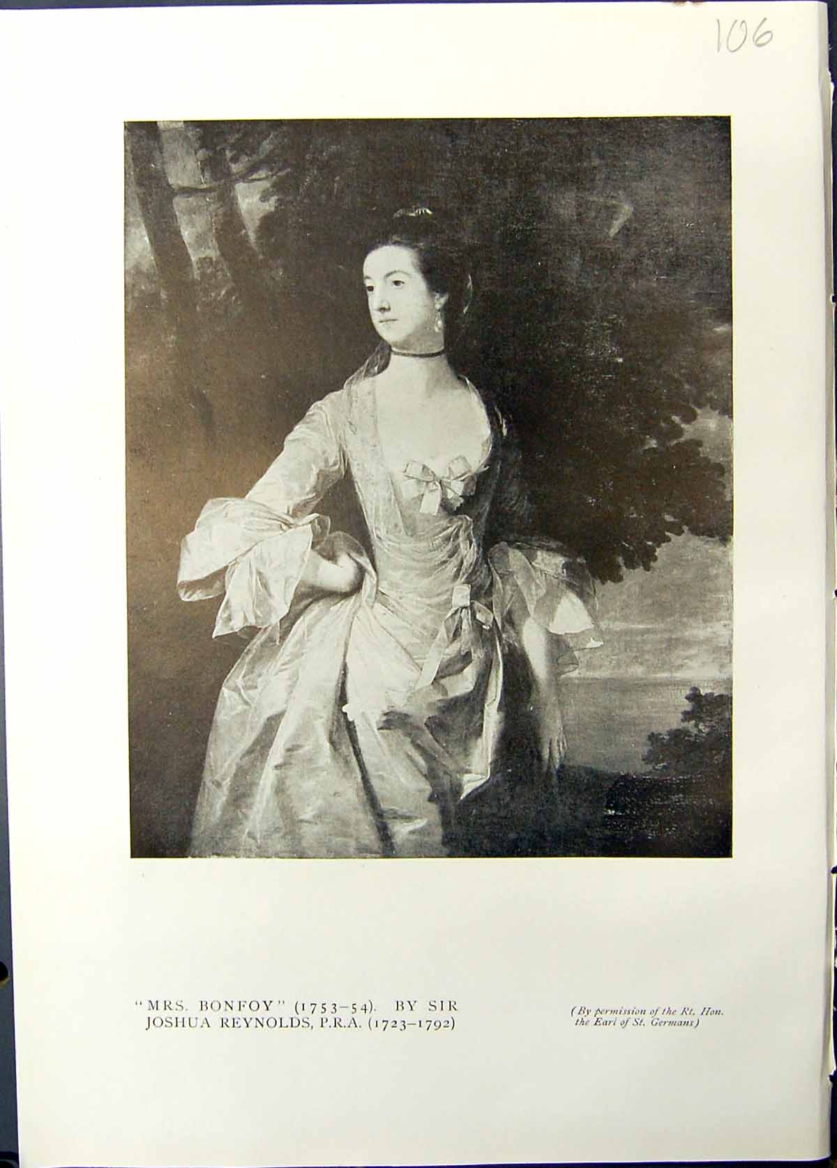 Antique Print Studio 1911 Mrs Bonfoy Reyns Mary Gainsborough Fischer Thomas