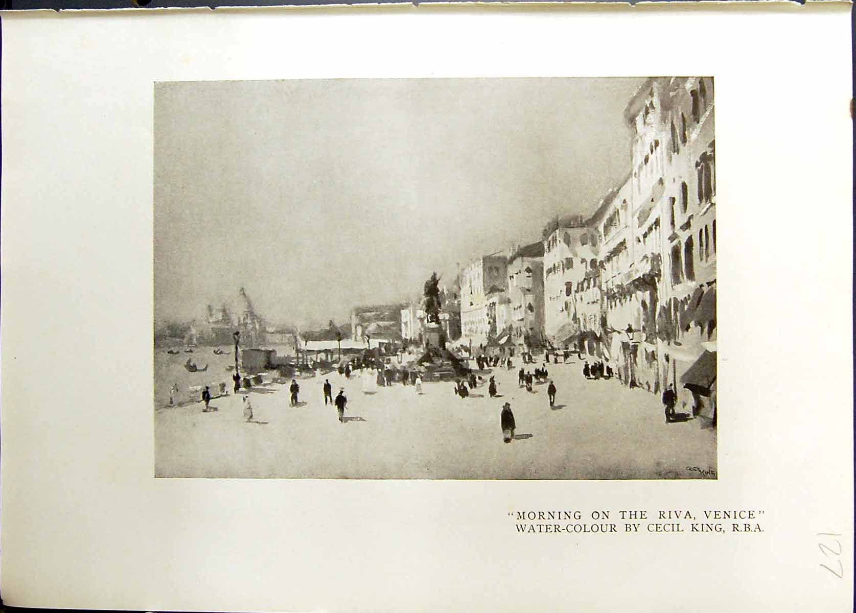 Old Regent Street London England Studio 1911 Morning Riva Venice Ceci 20th