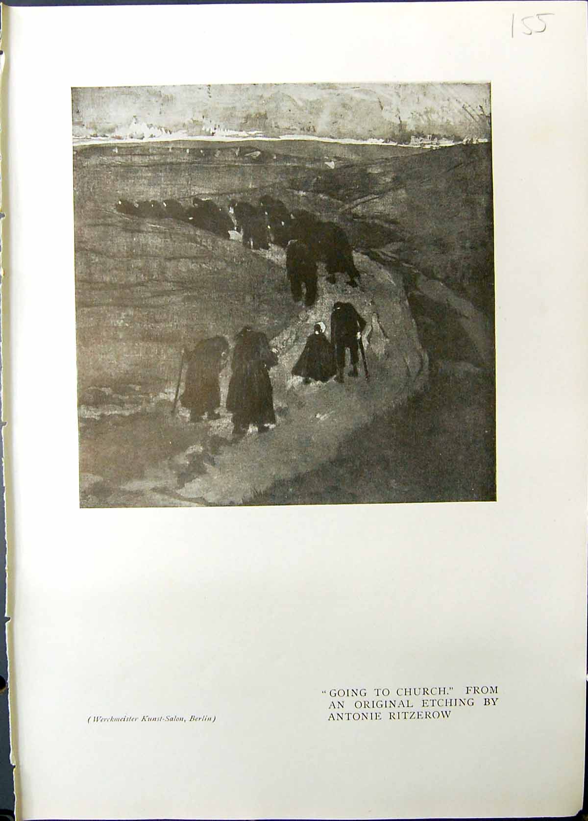 Old Going Church People Antonie Ritzerow 1911 Alcala Seville Spain Lu 20th