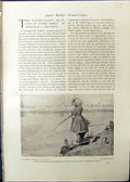 Antique Print Children Fishing Canal James Mcbey Houses Enkhuisen Studio 19