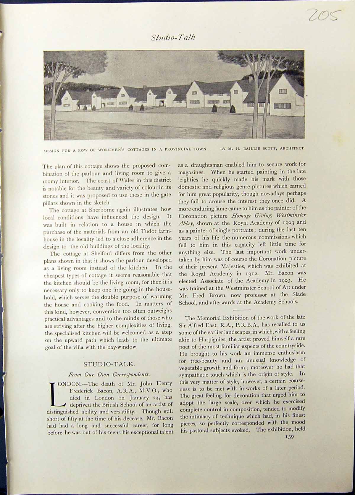 Old Architecture Design Workmen Cottages Scott 1911 Greystone Lime Qu 20th