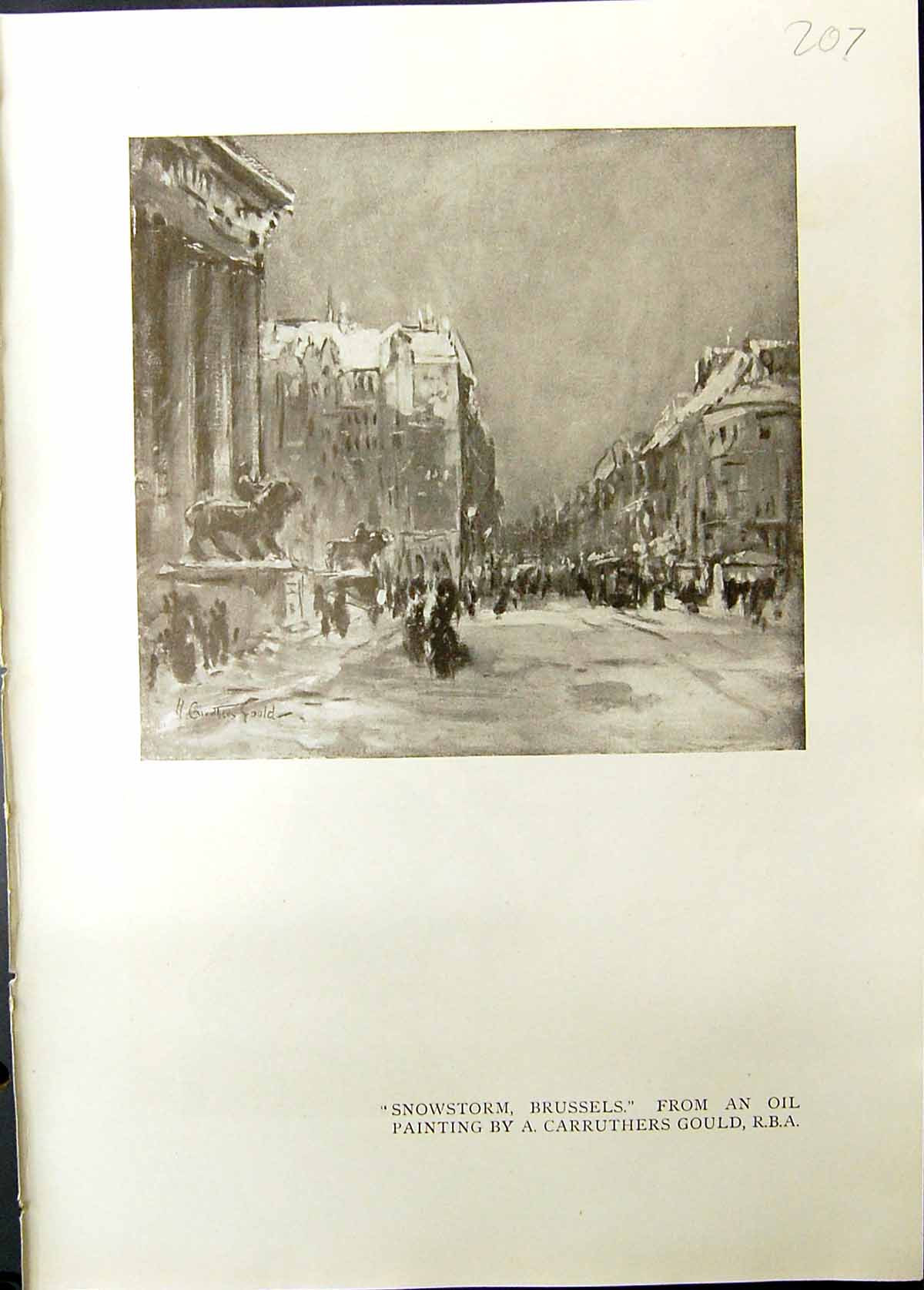 Old Studio 1911 Snowstorm Brussels Carruthers Gould Ruby Lady Young M 20th