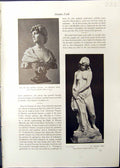 Old Studio 1911 Bust Brown Potter Frederic Beer Sculpture Pitie Fishe 20th